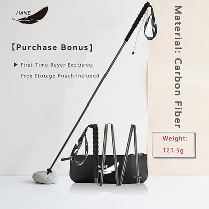 High Strength 5-Section Foldable Carbon Fiber Trekking Poles - 115g/125g/130g, Compact Hiking Staff for Men & Women, Ideal for Hiking, Trekking, Mountaineering & Backpacking