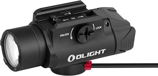 OLIGHT PL-3R Valkyrie Rechargeable Tactical Light, 1500 Lumens Rail-Mounted Weaponlight, LED Flashlight with Built-in Battery, Rail Locating Keys for 1913 Picatinny, GL Style