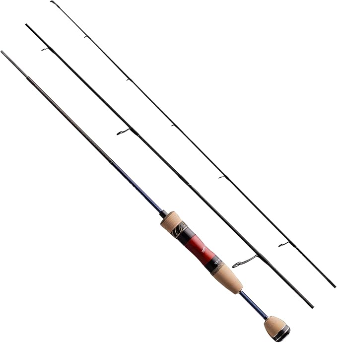 PURELURE Creek Dance Travel Ultralight Fishing Rods Spinning 2/3/4 Piece Portable BFS Casting Rod Solid Tip TORAY Carbon Fiber, Full Fuji Alconite Guides, Red Willow Wood Reel Seat AAA Cork Handle