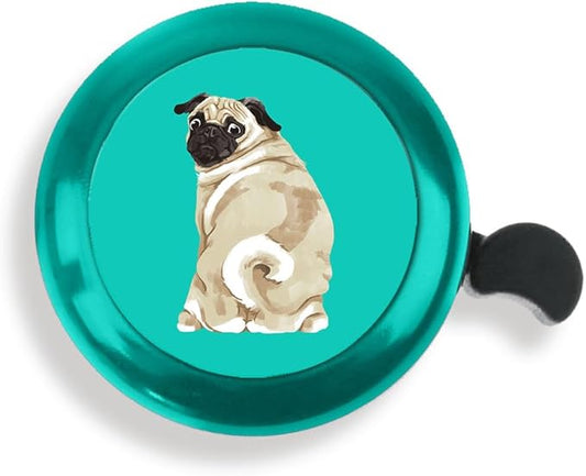 WIRESTER Green Aluminum Round Bike Bell, Classic Ring Bicycle Bell, Bike Accessories Bell Ring for Adults Kids Girls Boys