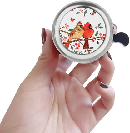 WIRESTER Silver Aluminum Round Bike Bell, Classic Ring Bicycle Bell, Bike Accessories Bell Ring for Adults Kids Girls Boys