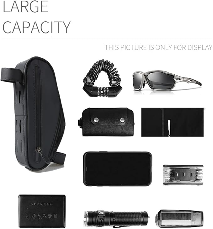 Cool Change Bike Bag Top Tube, Bike Frame Bag Triangle Waterproof Bicycle Under Tube Bag for MTB Road Bike, Cycling Accessories