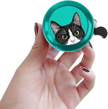 WIRESTER Green Aluminum Round Bike Bell, Classic Ring Bicycle Bell, Bike Accessories Bell Ring for Adults Kids Girls Boys