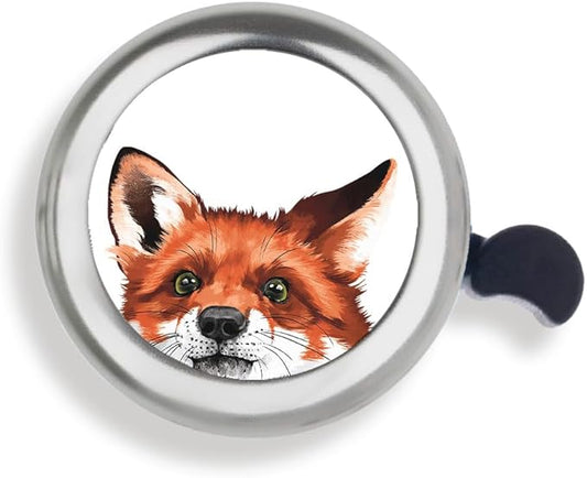 WIRESTER Silver Aluminum Round Bike Bell, Classic Ring Bicycle Bell, Bike Accessories Bell Ring for Adults Kids Girls Boys