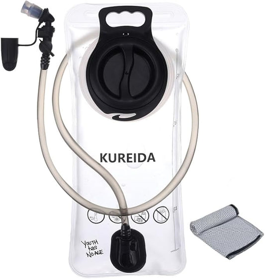 Hydration Bladder 2 Liter, BPA Free Water Bladder for Hiking Backpack Water Storage Bag with Insulated Tube, Hydration Backpack Replacement for Outdoor Camping Running Hiking