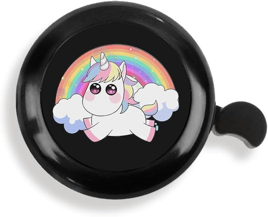 WIRESTER Black Aluminum Round Bike Bell, Classic Ring Bicycle Bell, Bike Accessories Bell Ring for Adults Kids Girls Boys - Dog Cat Animal Cute Records