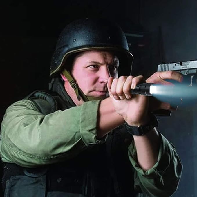 Feyachi LED Flashlights Rechargeable Tactical Flashlight 1200 Lumen FL21-MB Flash Light Waterproof Emergency Camping Home Hiking