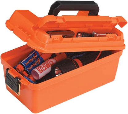 Plano Shallow Dry Storage Box (Orange), small (141250) (Pack of 4)