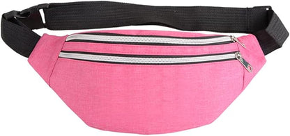 DAITET Crossbody Fanny Pack for Men&Women,Large Waist Bag & Hip Bum Bag with Adjustable Strap for Outdoors Workout Traveling Casual Running Hiking Cycling