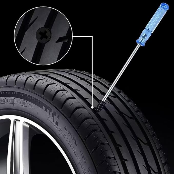 Tire Repair Nails Kit,Available in Two Sizes, 2025 New Vacuum Tire Repair Rubber Nail, Screw in Tire Repair Plugs, Fast Self-Service Tire Repair Tools for Car, Motorcycle, Truck (40pcs)