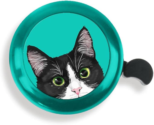 WIRESTER Green Aluminum Round Bike Bell, Classic Ring Bicycle Bell, Bike Accessories Bell Ring for Adults Kids Girls Boys