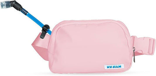 Kenai Hydration Cross Body with Bladder, 17oz BPA-Free, Hands-Free Design, Secure Pockets, Ideal for Travel, Daily Use and More (Pink)