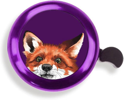 WIRESTER Purple Aluminum Round Bike Bell, Classic Ring Bicycle Bell, Bike Accessories Bell Ring for Adults Kids Girls Boys