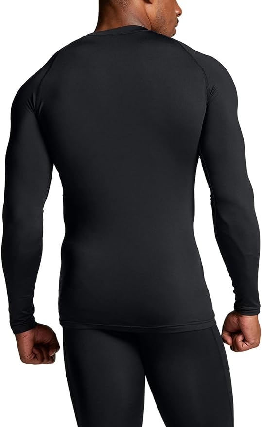 TSLA Men's Thermal Long Sleeve Compression Shirts, Athletic Base Layer Top, Winter Gear Running T-Shirt