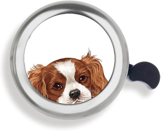 WIRESTER Silver Aluminum Round Bike Bell, Classic Ring Bicycle Bell, Bike Accessories Bell Ring for Adults Kids Girls Boys