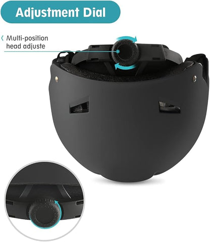 Skateboard Bike Helmet for Adults Adjustable Knee Elbow Pads Wrist Guards Protective Gear Helmets Set Teens for Bicycle Cycling Skate Scooter Bicycle Helmet