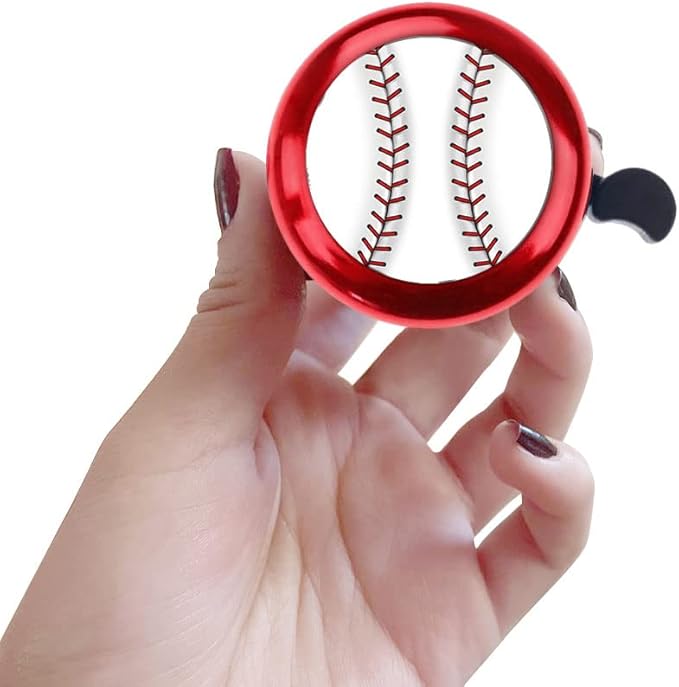 WIRESTER Cute Aluminum Round Bike Bell, Classic Ring Bicycle Bell, Bike Accessories Bell Ring for Adults Kids Girls Boys (Black, Red, Blue, Purple)