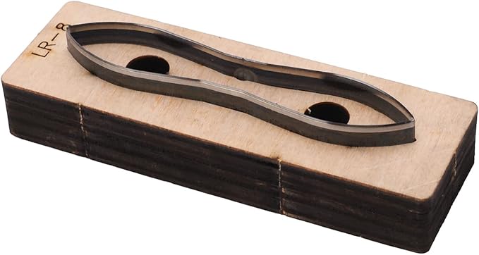 Hyuduo Leather Metal Cutting Die, Alloy Steel and Birch Construction, for DIY Crafts, Wallets, Belts, Compatible with Multiple Materials