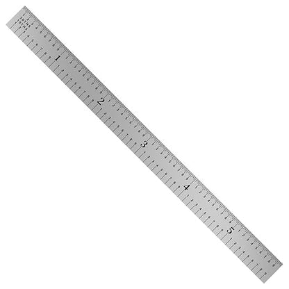 PEC Tools Flexible 6" Steel Ruler(5 Pack), 1/50" Thick X 1/2" Wide, Machinist Metal Ruler Scale with Markings 1/10", 1/50", 1/32", 1/64", Tempered Steel, Made in USA
