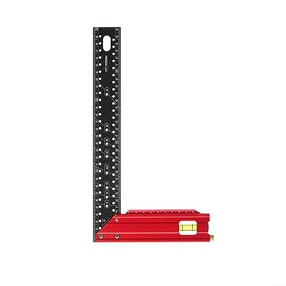 Carpenter Square,90 Degree Aluminum Alloy Framing Square,Carpenters-Square with 300mm and 400mm Scale Handle, Right Angle Ruler,Built-in Level Bubble, Framing Tools, L Shape Ruler(300mm)