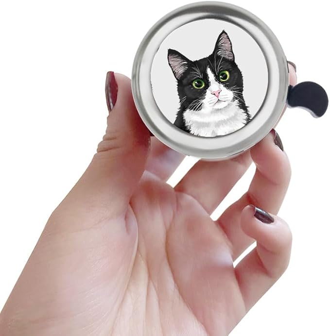 WIRESTER Silver Aluminum Round Bike Bell, Classic Ring Bicycle Bell, Bike Accessories Bell Ring for Adults Kids Girls Boys