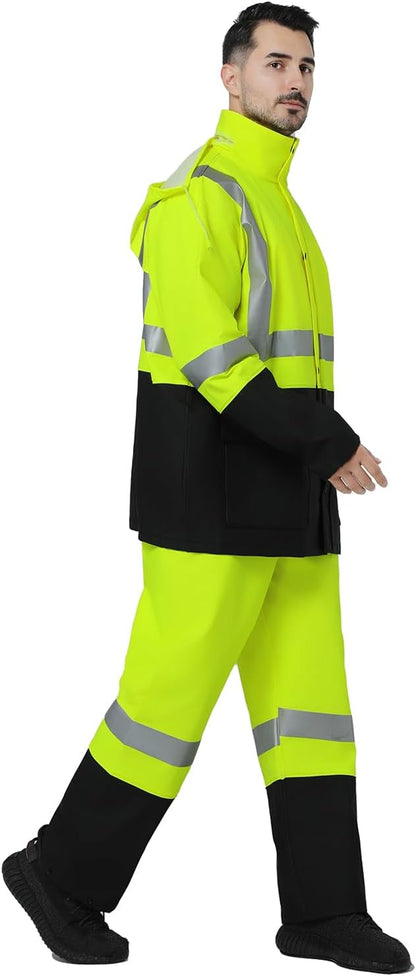 Rain Suit Waterproof Jacket and Trouser Suit Raincoat for Men and Women Outdoor All-Sport