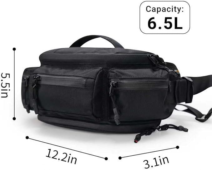 reeyee Fanny Pack for Men Women Belt Bag Waterproof Waist Bag Adjustable Hip Bum Bag for Cycling Traveling Casual Running Hiking Climbing