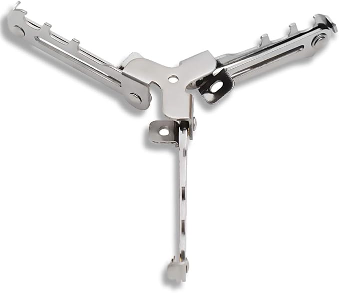 MCAMPAS Mini Fuel Can Stabilizer Stand, Foldable 304 Stainless Steel Tripod for Camping Stoves, Butane/Propane Canisters - Outdoor Hiking Cooking Gear