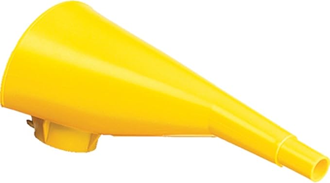 Eagle 1 Gallon Type I Yellow Safety Gas Can for Diesel with Flame Arrester, Self-Closing Lid, and F-15 Funnel, Made in the USA, Galvanized Steel Flammable Storage Can, UI10FSY