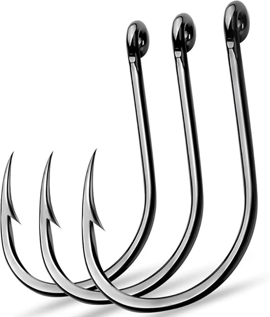AMHDV 200pcs/pack Circle Fishing Hooks Super Strong Octopus Barb Fishing Hook for Freshwater Saltwater