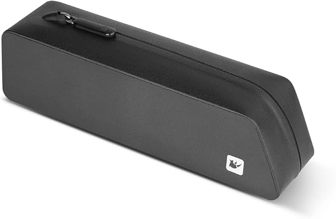 Rhinowalk Bike Frame Bag TPU Waterproof Aero Saddle Bag with Straps and Screws, Hard Shell Bicycle Storage Pack for Road and Racing Bikes-Black