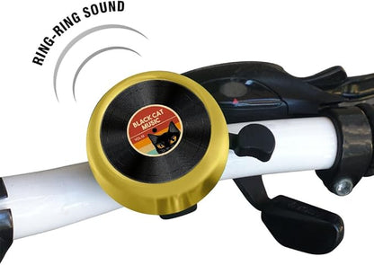 WIRESTER Gold Aluminum Round Bike Bell, Classic Ring Bicycle Bell, Bike Accessories Bell Ring for Adults Kids Girls Boys