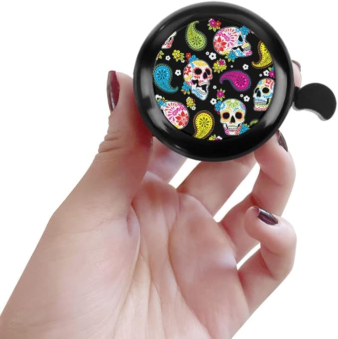 WIRESTER Cute Aluminum Round Bike Bell, Classic Ring Bicycle Bell, Bike Accessories Bell Ring for Adults Kids Girls Boys (Black, Red, Blue, Purple)