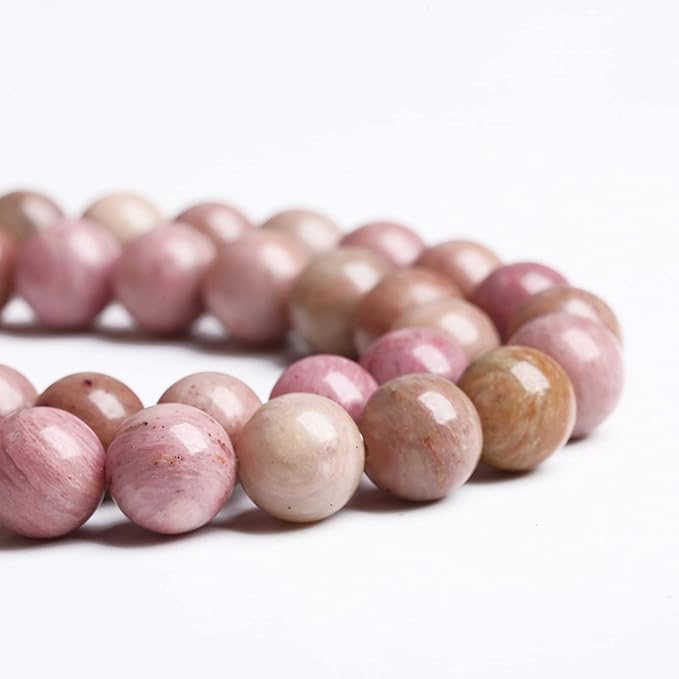 6MM 60PCS Natural Stone Red Rhodochrosite Gemstone Crystal Beads for Jewelry Making DIY Bracelet Necklace Semi Precious Beads