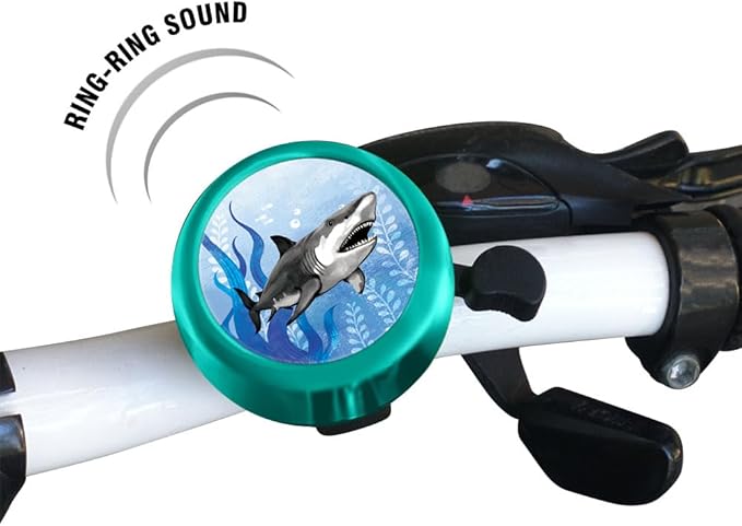 WIRESTER Green Aluminum Round Bike Bell, Classic Ring Bicycle Bell, Bike Accessories Bell Ring for Adults Kids Girls Boys