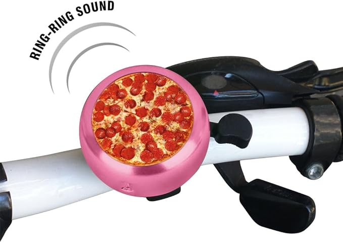 WIRESTER Pink Aluminum Round Bike Bell, Classic Ring Bicycle Bell, Bike Accessories Bell Ring for Adults Kids Girls Boys