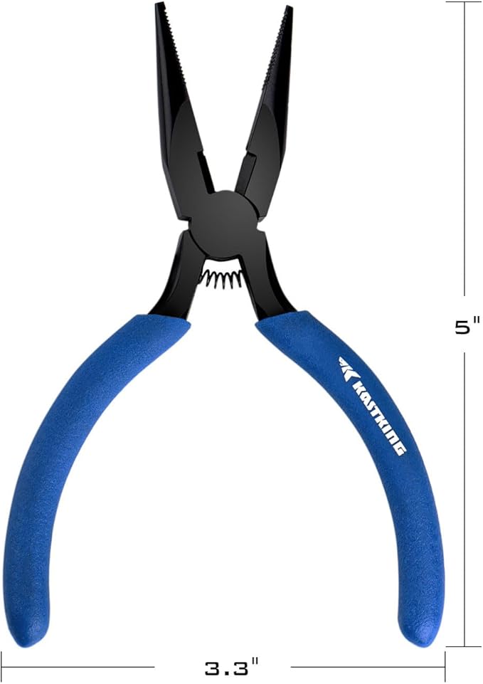 KastKing Intimidator Fishing Pliers, Corrosion Resistant Polymer Coated Fishing Tools, Tungsten Carbide Cutters, Saltwater Resistant Fishing Gear