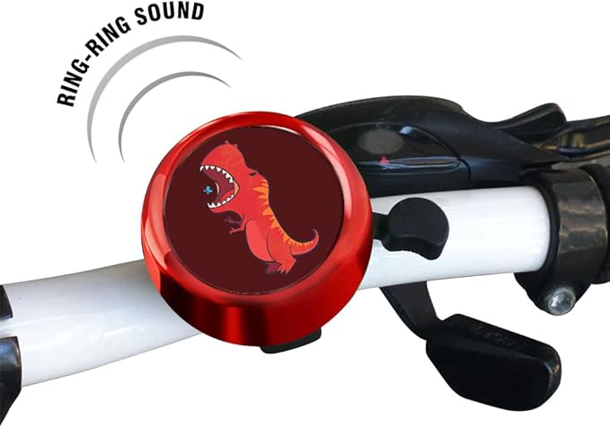 WIRESTER Cute Aluminum Round Bike Bell, Classic Ring Bicycle Bell, Bike Accessories Bell Ring for Adults Kids Girls Boys (Black, Red, Blue, Purple)