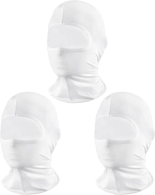 Pukavt 2 Pack 3 Hole Winter Knitted Mask, Full Face Cover Ski Mask Warm Balaclava for Skiing, Motorcycle, Snowboard