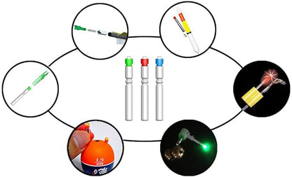 Fishing Bobber Lights,Night Fishing Float Lights,Fishing Glow Sticks,Lighted Nocks for Arrows 6-Pack