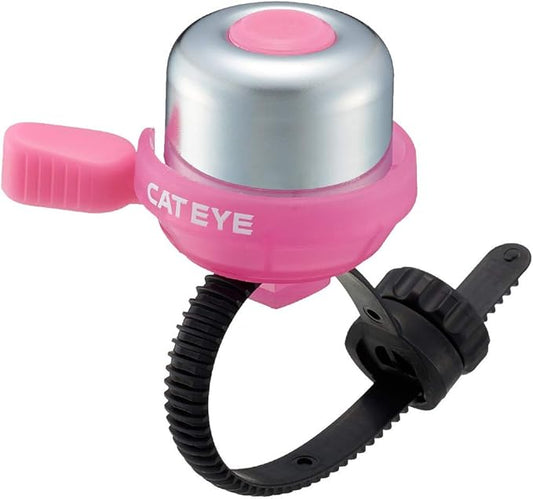 CATEYE PB-1100P Wind Bell – Colorful Brass Bike Bell, Youth Cycling Safety, Tool-Less FlexTight™ Mount Fits Road, MTB, Kids Bicycles, Loud 60 Decibel Ring Sound