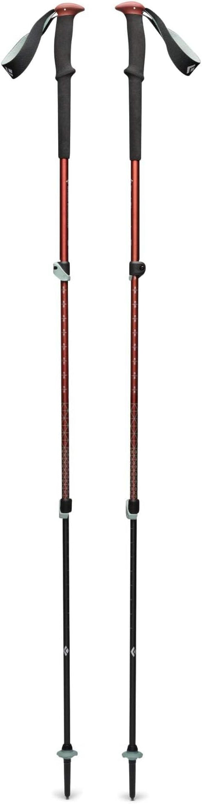 BLACK DIAMOND Trail Trekking Poles (Pair) | Lightweight Aluminum Hiking Poles | FlickLock Adjustable Shafts | All-Season Stability & Comfort