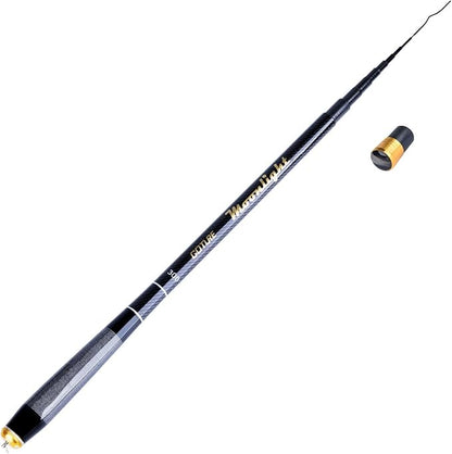 Goture//Telescopic Tenkara Fishing Rod Kit//Ultralight Travel Fishing Rod,Portable Collapsible Bass Crappie Rod, Carbon Fiber Inshore Stream Trout Pole 10 12 15 18 21 24 Free Tip Set(Top 3 Segment)