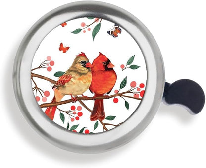 WIRESTER Silver Aluminum Round Bike Bell, Classic Ring Bicycle Bell, Bike Accessories Bell Ring for Adults Kids Girls Boys