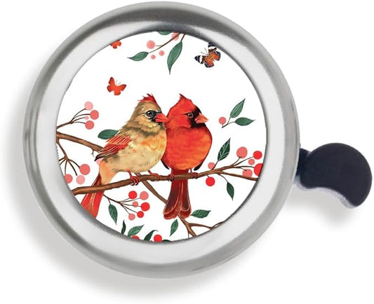 WIRESTER Silver Aluminum Round Bike Bell, Classic Ring Bicycle Bell, Bike Accessories Bell Ring for Adults Kids Girls Boys