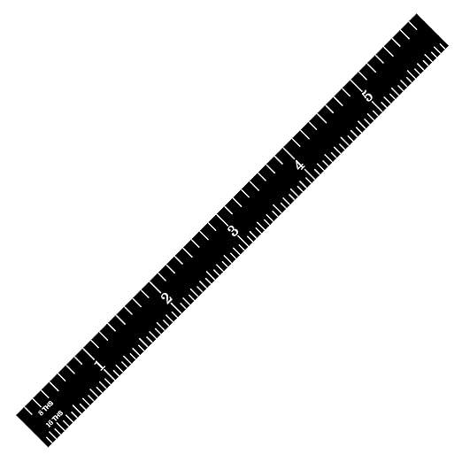 PEC Tools 6" Stainless Steel Ruler(3 Pack), White on Black, 1/50" Thick X 1/2" Wide, Machinist Ruler with Markings 1/32", 1/64", 1/8" and 1/16", High-Contrast, Made in USA