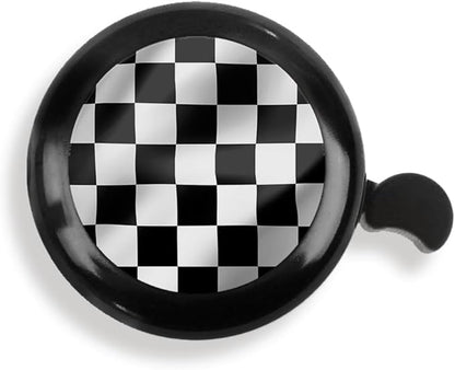 WIRESTER Black Aluminum Round Bike Bell, Classic Ring Bicycle Bell, Bike Accessories Bell Ring for Adults Kids Girls Boys - Dog Cat Animal Cute Records