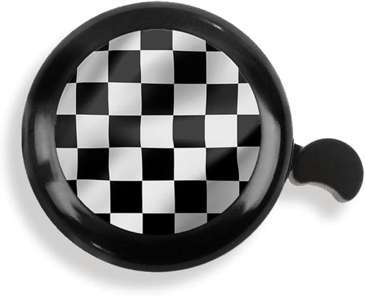 WIRESTER Black Aluminum Round Bike Bell, Classic Ring Bicycle Bell, Bike Accessories Bell Ring for Adults Kids Girls Boys - Dog Cat Animal Cute Records