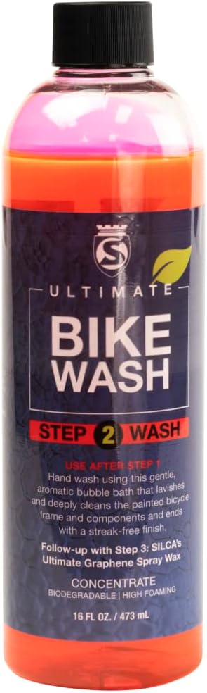 SILCA Bike SPA Collection | liquid performance 4 part cycle wash | Degreaser, Wash, Graphene infused wax, and SiO2 ceramic waterless bike wash | biodegradable | bicycle cleaner degreaser collection
