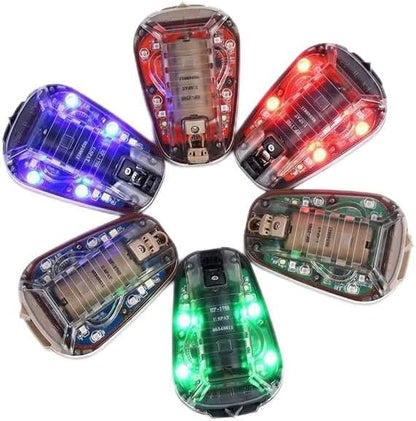 Tactical Helmet Signal Light with LED and IR/Strobe FunctionOutdoor Sports Survival Signal Light